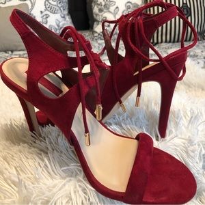 Forever 21 red strappy heels